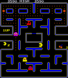 小精灵 Pac-Man (小蜜蜂 硬件, 第 2 套) pacmanbla.zip