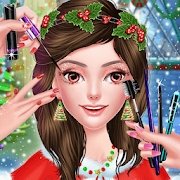 圣诞节庆祝化妆沙龙