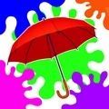 染色雨伞大乱斗游戏