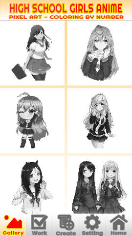 美少女涂色游戏