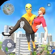 忍者飞行蜘蛛绳英雄