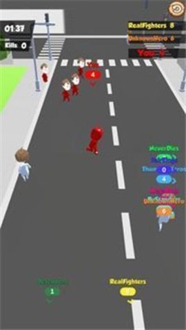 人群奔涌