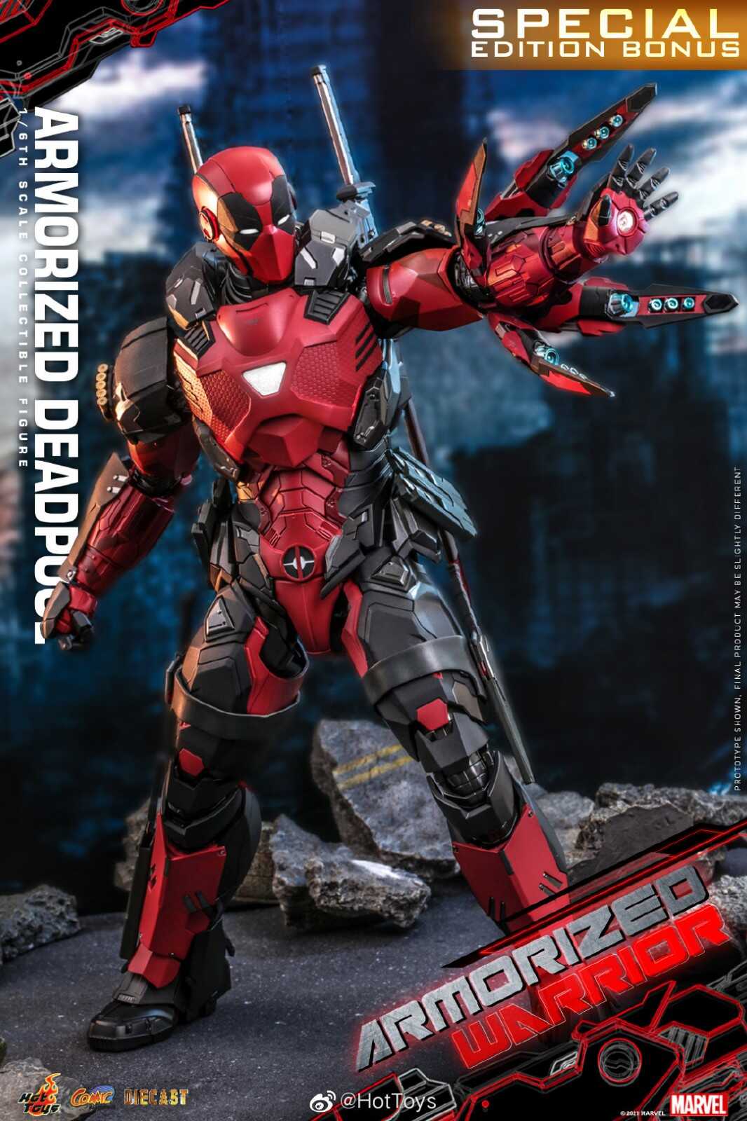 神似钢铁侠！Hottoys装甲死侍1/6可动人偶 售价2580元