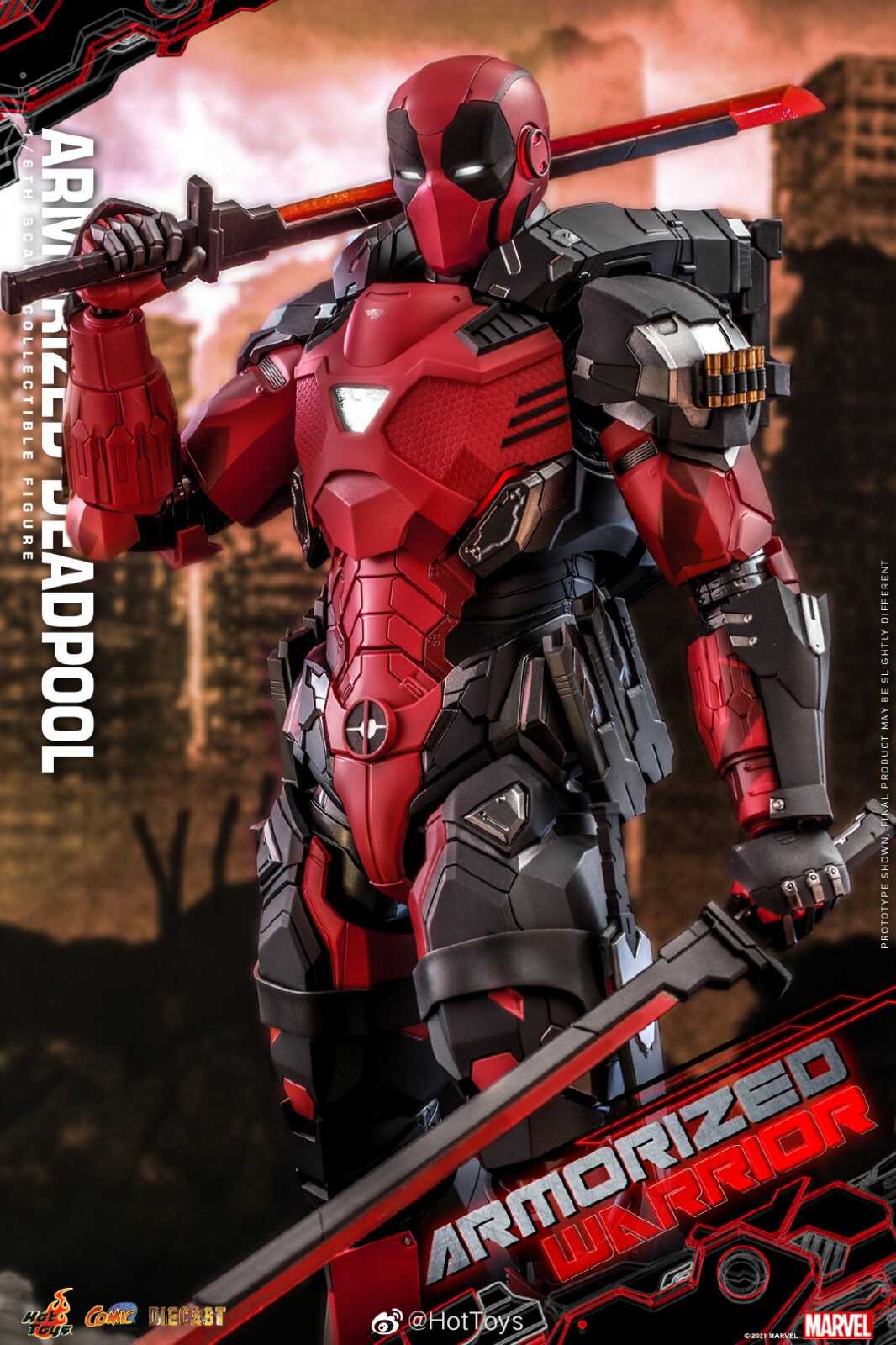 神似钢铁侠！Hottoys装甲死侍1/6可动人偶 售价2580元