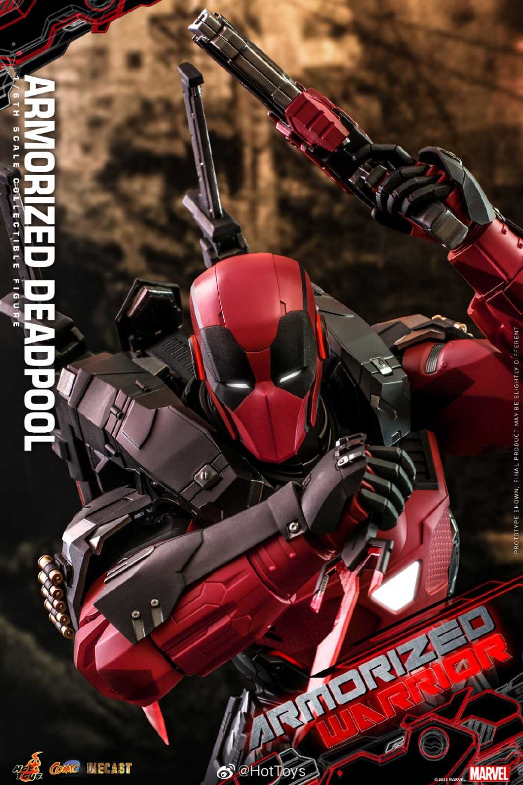 神似钢铁侠！Hottoys装甲死侍1/6可动人偶 售价2580元