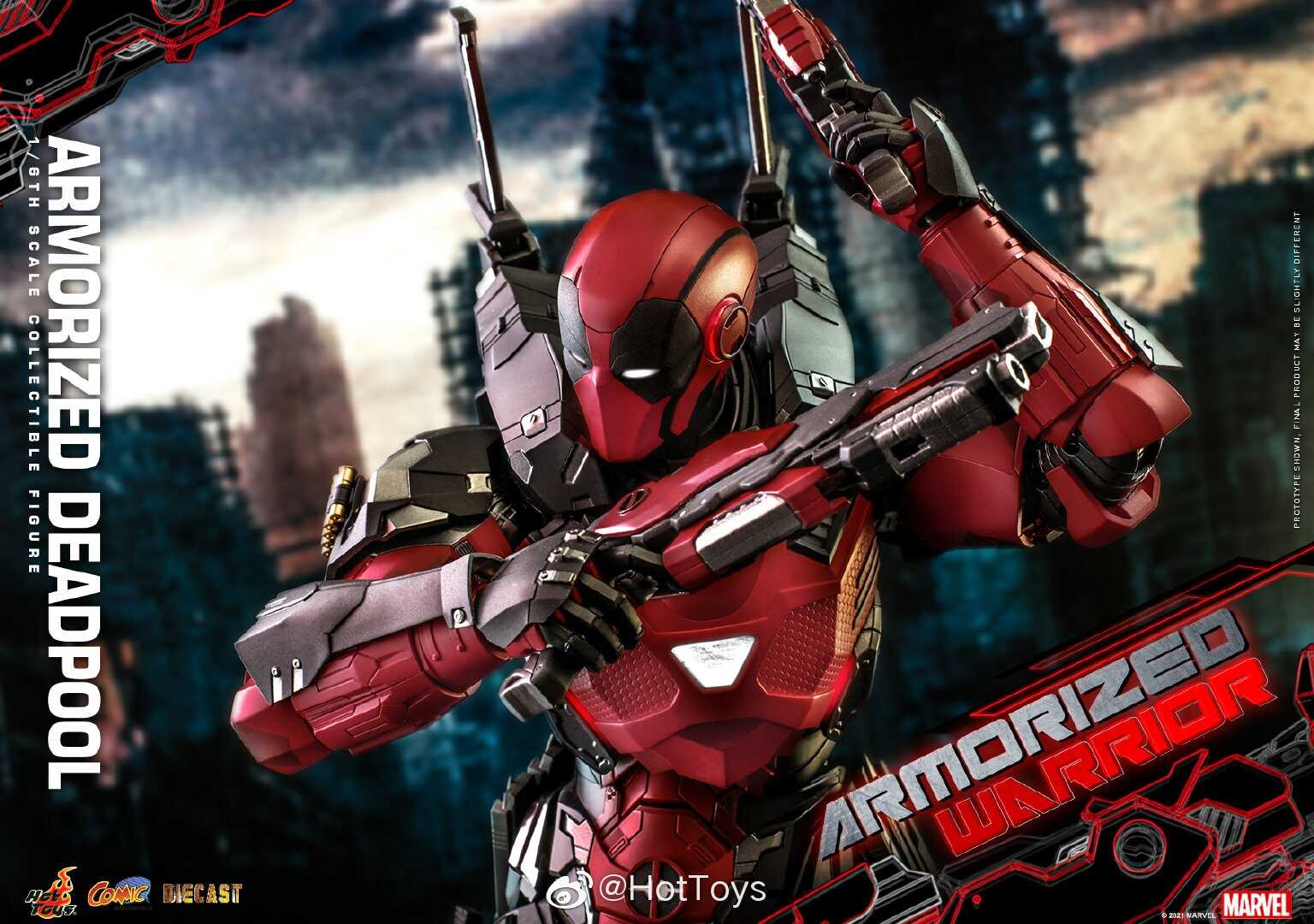 神似钢铁侠！Hottoys装甲死侍1/6可动人偶 售价2580元