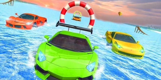 真正的水冲浪车模拟器3D