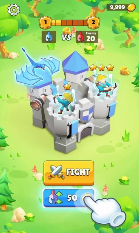 自动成长城堡塔防中文版