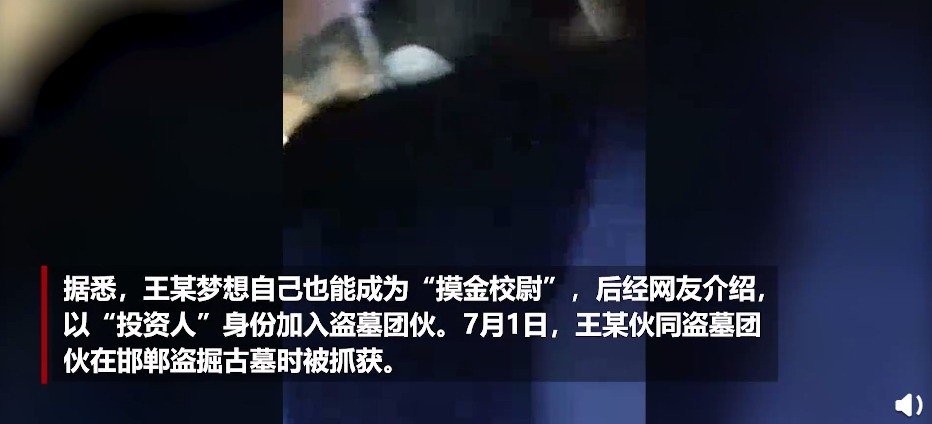 因痴迷《盗墓笔记》想当摸金校尉 一大学生盗墓获刑