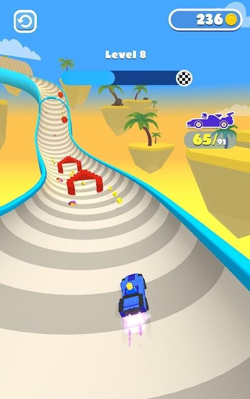 积木车竞赛游戏(craft race)