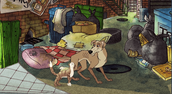 手绘动画风猫咪冒险游戏《Stars In The Trash》 今日上线steam