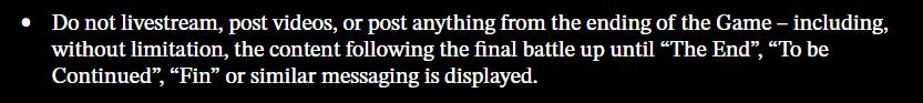 SE禁止直播或发布《最终幻想起源》结局相关内容