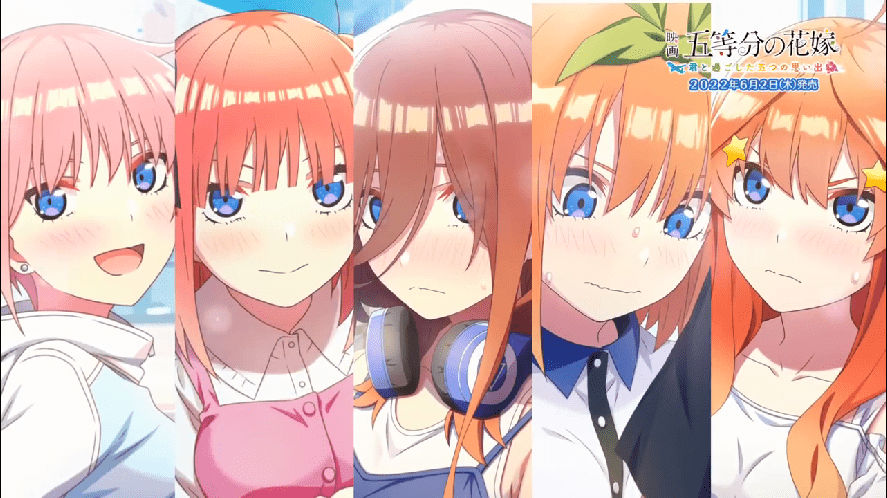 PS4/NS游戏《五等分的花嫁 与你共度的五段回忆》 OP动画公开