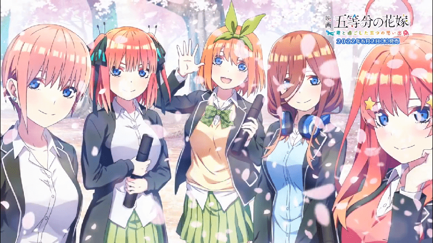 PS4/NS游戏《五等分的花嫁 与你共度的五段回忆》 OP动画公开