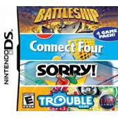 4 Game Pack! Battleship + Connect Four + Sorry! + Trouble