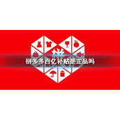 拼多多百亿补贴是正品吗|拼多多百亿补贴是否正品说明介绍