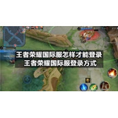 王者荣耀国际服怎样才能登录-王者荣耀国际服登录方式