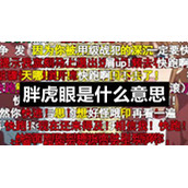 胖虎眼是什么意思
