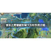 《信长之野望新生》城下方针有什么用？城下方针作用介绍