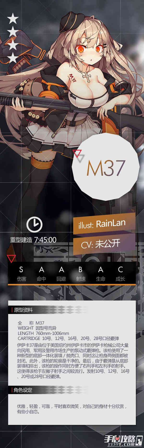 《少女前线》新霰弹枪“M37”介绍