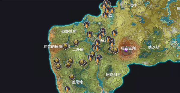 原神须弥特色动物位置怎么分布