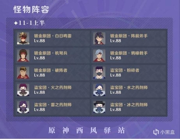 原神3.0深渊11-12层打法详解