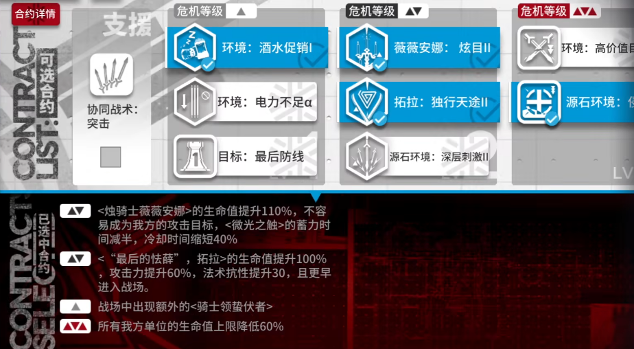 《明日方舟》大骑士领酒吧街8低配策略