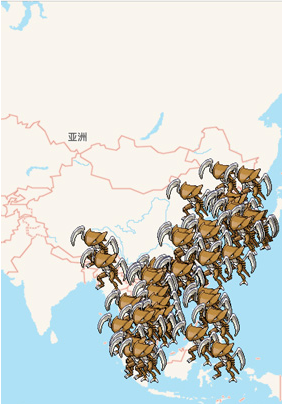 口袋妖怪go镰刀盔高效率抓捕位置分享