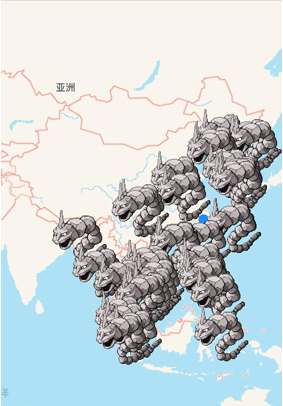 口袋妖怪go大岩蛇高效率抓捕位置分享