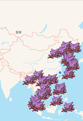 口袋妖怪go鬼斯通高效率抓捕位置分享
