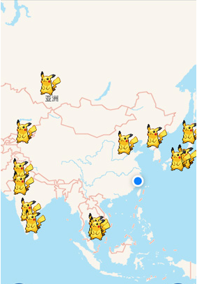 口袋妖怪go皮卡丘高效率抓捕位置分享