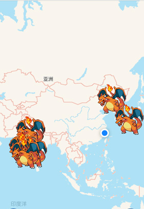 口袋妖怪go喷火龙高效率抓捕位置分享