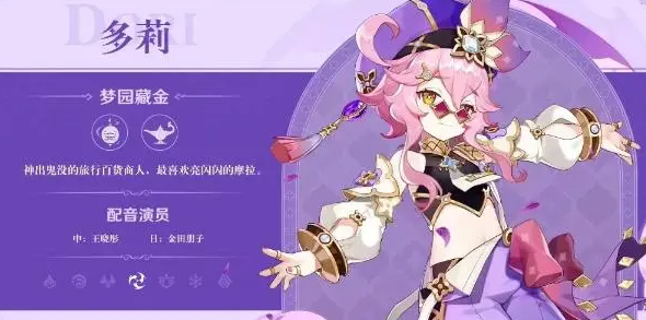 原神多莉需要元素充能吗