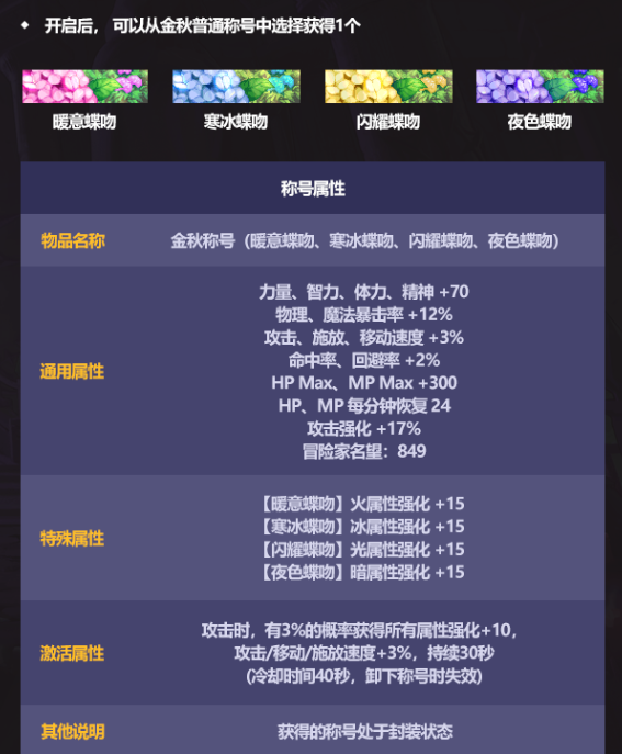 dnf国庆套2022称号一览