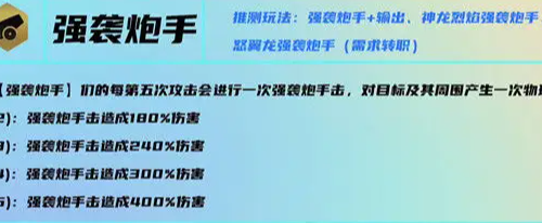 云顶之弈强袭炮手阵容怎么搭配