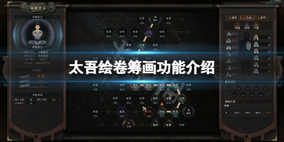 《太吾绘卷》筹画怎么使用？筹画功能介绍