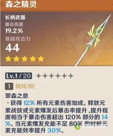 原神森之精灵怎么样