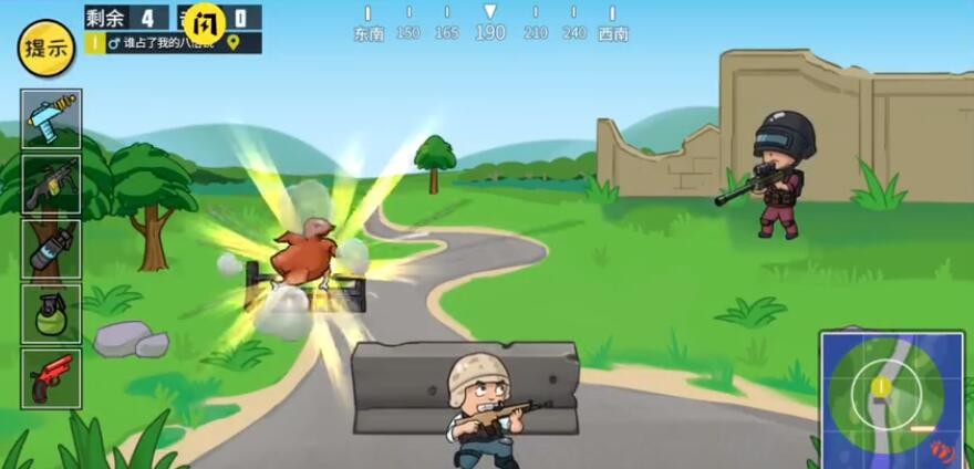 抖音抖个大包袱第33关成功吃鸡怎么通关