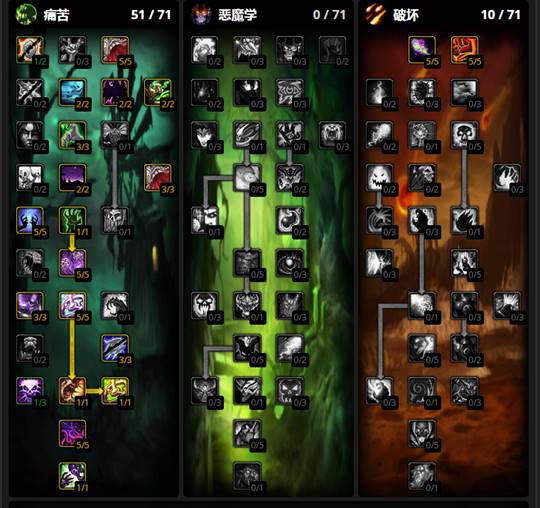 魔兽世界wlk痛苦术士BD推荐