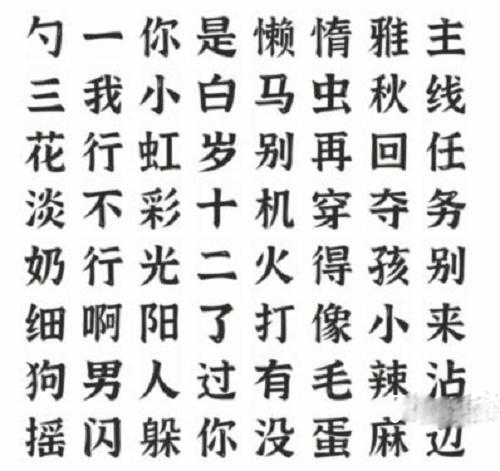 文字进化找出所有热梗通关详情