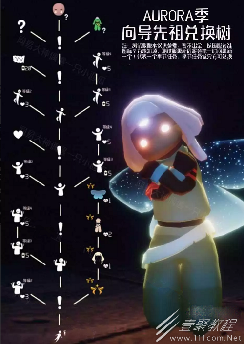 光遇aurora季向导先祖兑换图介绍