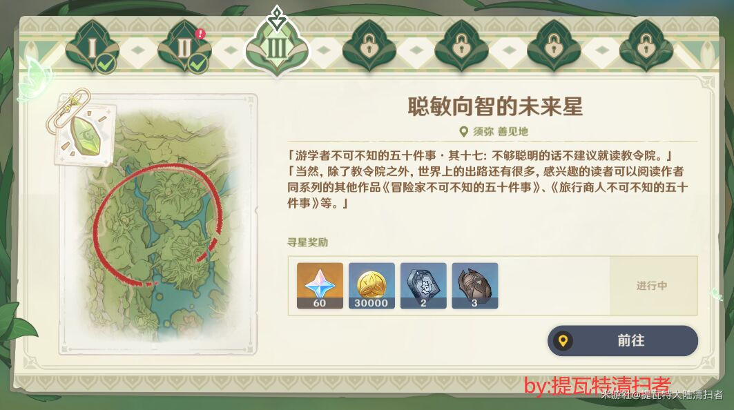 原神寻找未来星谜面