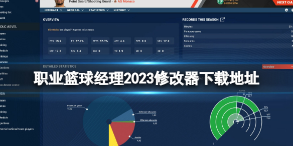 《职业篮球经理2023》属性修改方法是什么？修改器下载地址