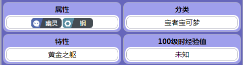 宝可梦朱紫赛富豪种族值详情