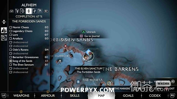 战神5诸神黄昏禁忌沙原传奇宝箱位置大全