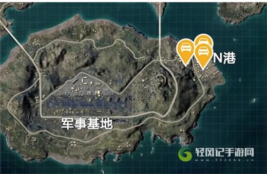 和平精英海岛地图固定刷车点在哪里