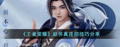 王者荣耀2023赵怀真最强玩法攻略