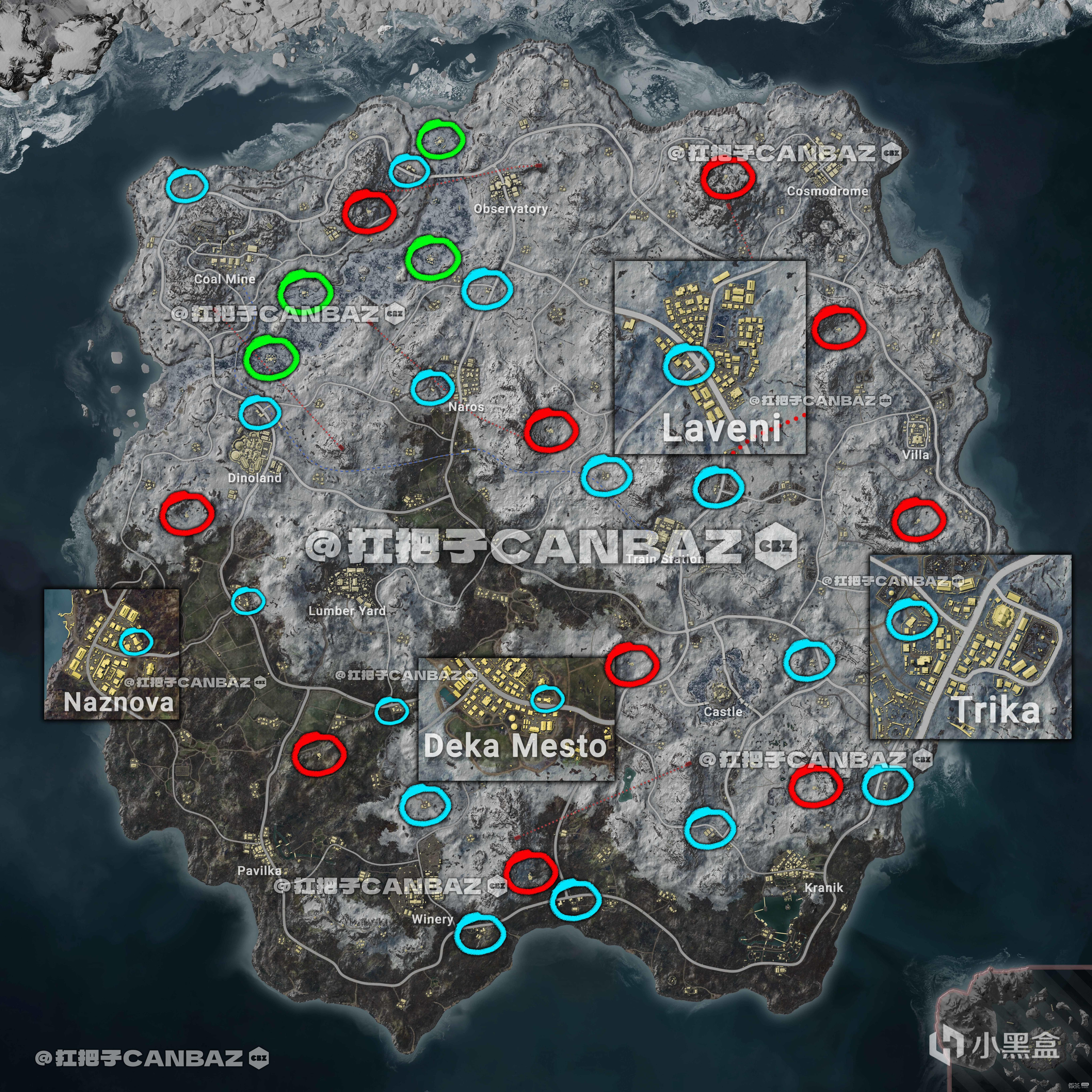 绝地求生新版维寒迪密室、实验营地、撬棍房位置一览