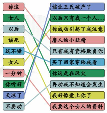 汉字找茬王连线霸总语录怎么过