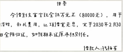 玩梗大师借条找错别字通关一览